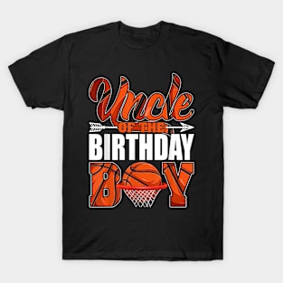 Uncle Of Birthday Boy Basketball Matching Family Party T-Shirt